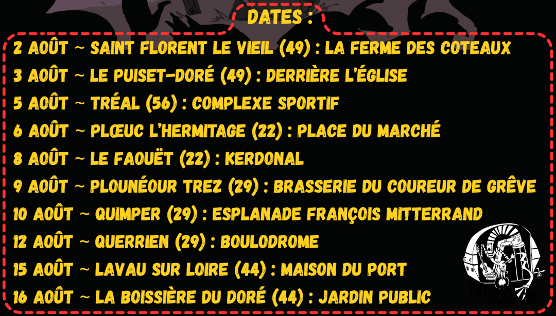 Dates et itinéraire de la Caravane pour 2025